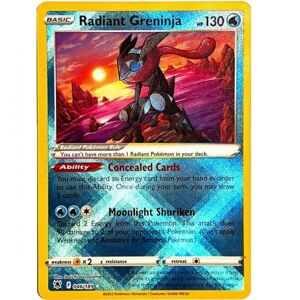Pokémon karta Radiant Greninja z League battle Decku
