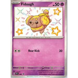 Pokémon promo karta shiny Fidough z Paldean Fates