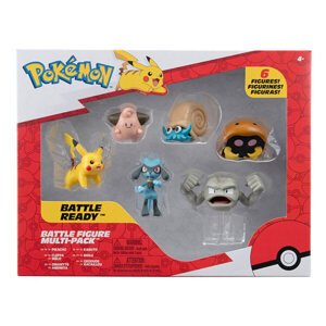 Pokémon akční figurky 6-Pack 5 cm (Pikachu, Riolu, Cleffa a další)