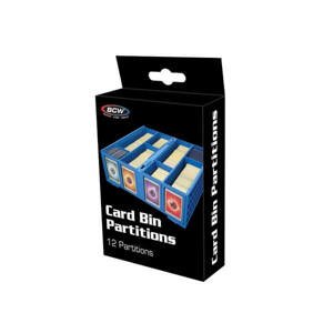 Oddělovače do přenosného boxu BCW Card Bin Partitions Blue - 12 ks