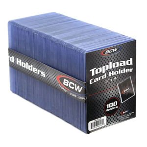 Toploader BCW 3x4 Regular Topload Card Holder - 100 ks