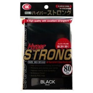 Obaly na karty KMC Standard Sleeves - Hyper Strong Black - 80 ks