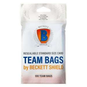 Obaly na karty Beckett Shield Team Bags Resealable - 100 ks