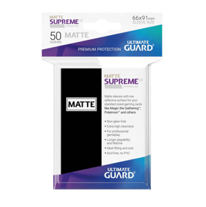 Obaly na karty Ultimate Guard Supreme UX Sleeves - Matte Black 50 ks
