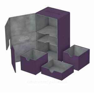 Krabice Ultimate Guard Twin Flip´n´Tray 200+ Standard Size XenoSkin Purple