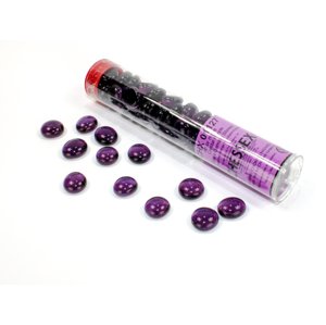 Chessex Gaming Glass Stones in Tube Purple (žetony) – 40 ks