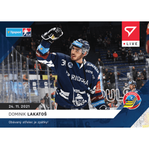 Hokejové karty Tipsport ELH 2021-22 - L-048 Dominik Lakatoš