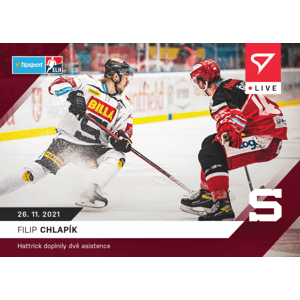 Hokejové karty Tipsport ELH 2021-22 - L-050 Filip Chlapík
