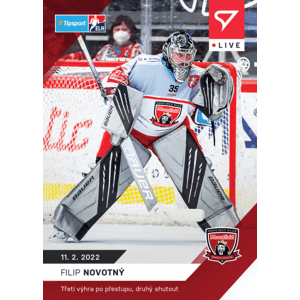 Hokejové karty Tipsport ELH 2021-22 - L-098 Filip Novotný