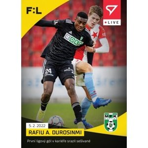 Fotbalové karty Fortuna Liga 2021-22 - L-089 Rafiu Adekunle Durosinmi