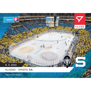 Hokejové live karty Tipsport ELH 2021-22 - L-116 Kladno - Sparta