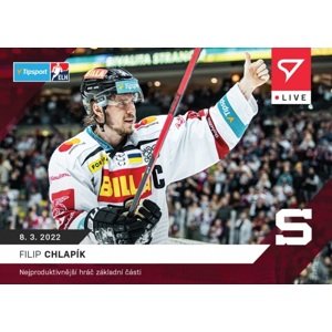 Hokejové live karty Tipsport ELH 2021-22 - L-117 Filip Chlapík