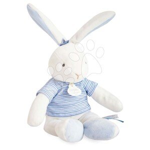 Plyšový zajíček Bunny Sailor Perlidoudou Doudou et Compagnie modrý 25 cm v dárkovém balení od 0 měs