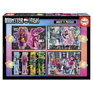 Puzzle Multi 4 Monster High Educa 50-80-100-150 dílků od 5 let