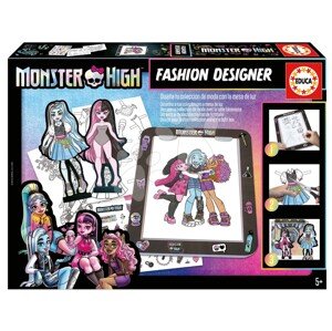 Kreativní tvoření s tabletem Fashion Designer Monster High Educa Vytvoř si módní návrhy panenek 4 modely od 5 let