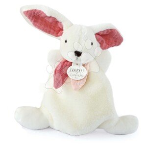 Plyšový zajíček Bunny Happy Boho Doudou et Compagnie růžový 17 cm v dárkovém balení od 0 měsíců