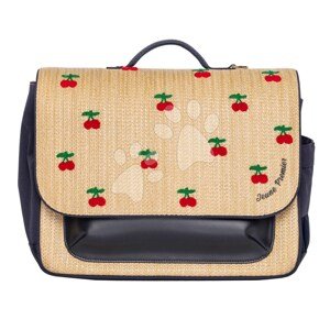 Školní aktovka It Bag Midi Raffia Cherry Jeune Premier ergonomická luxusní provedení 30*38 cm