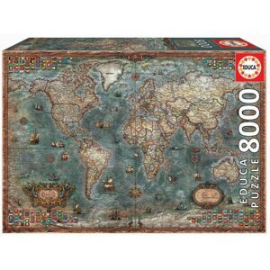 Educa puzzle Historical World Map 8000 dílků 18017