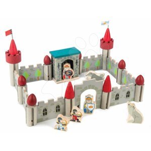 Dřevěný Vlkodlak hrad Wolf Castle Tender Leaf Toys klik a pokaždé si vytvoř jinou budovu 40 dílů