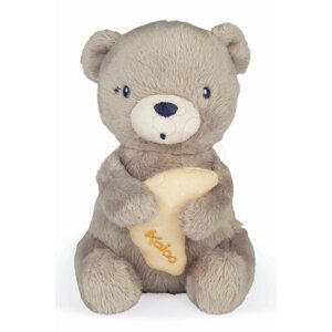 Plyšový medvěd s melodií My Musical Bear Home Kaloo hnědý 16 cm z jemného plyše a „Brahms Lullaby“ hudbou od 0 měsíců