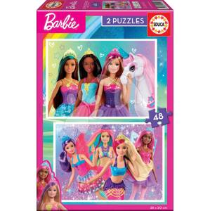 Puzzle Barbie Disney Educa 2 x 48 dílků
