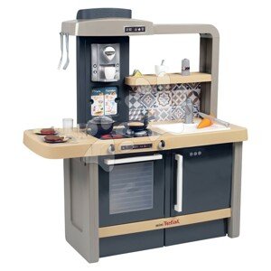 Kuchyňka elektronická s nastavitelnou výškou Tefal Evolutive New Kitchen Smoby se zvukovým sporákem a funkčními spotřebiči a 31 doplňků