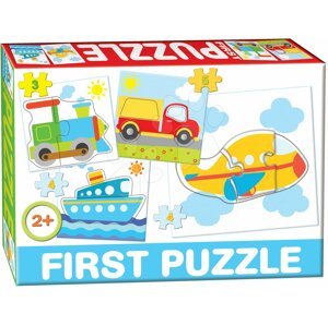 Dohány dětské puzzle 4-obrázkové Baby First Dopravní prostředky 639-3