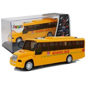 mamido Školní autobus s efekty a třecím pohonem žlutý