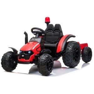 mamido Dětský elektrický traktor s vlečkou Truck červený