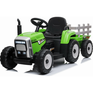 Mamido Mamido Elektrický traktor s vlečkou Blow zelený
