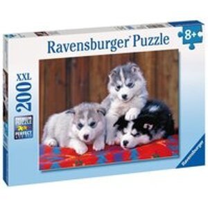Ravensburger puzzle Štěňata Husky 200 XXL dílků