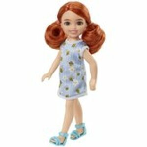 Barbie Club Chelsea Mini Girl Doll Red Hair And Blue Sandals