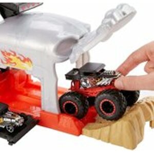 Mattel Hot Wheels monster trucks závodní herní set Bone Shaker