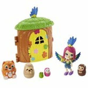 Mattel Enchantimals tajné útočiště nejlepších přátel Peeki Parrot Tree Hut