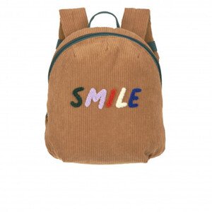 Manšestrový dětský batůžek - Little Gang Smile caramel