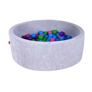 knorr toys® Kuličkový bazén soft - Grey 300 koulí soft color