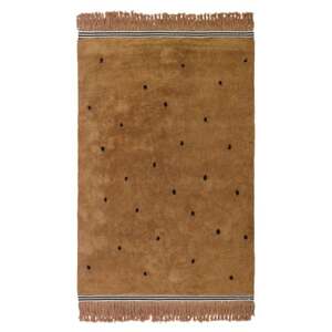 Tapis Petit Dětský koberec Semmie dots hnědý 170 x 120 cm