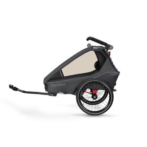 Qeridoo ® Kidgoo2 vozík za kolo Steel Grey