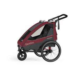 Qeridoo ® Sportrex 2 vozík za kolo 2023 Limited Edition Cayenne Red Collection