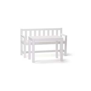 Zahradní lavice a stůl Kids Concept®, bílá