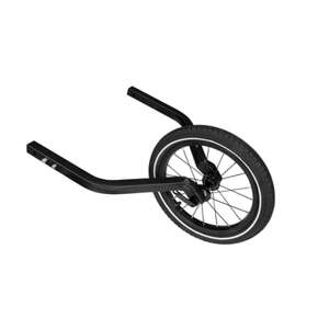 Qeridoo ® 14 kolo jogger s vidlicovým systémem pro dvoumístné sedadlo černé barvy