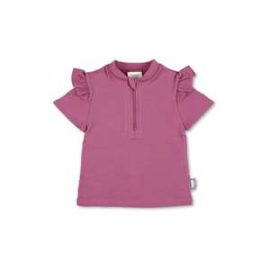 Sterntaler Plavkové tričko s krátkým rukávem berry purple