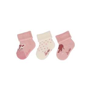 Sterntaler Dětské ponožky 3-pack Afrika světle růžová