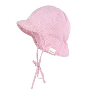 Maximo S child klobouk tmavě růžový a bílý kostkovaný