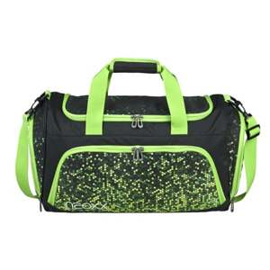 neoxx Sportovní taška Move z recyklovaných PET lahví, zelená a černá