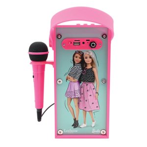 LEXIBOOK PĹ™enosnĂ˝ reproduktor Barbie BluetoothÂ® s mikrofonem a skvÄ›lĂ˝mi svÄ›telnĂ˝mi efekty
