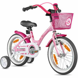 PROMETHEUS BICYCLES® HAWK dětské kolo 16, růžovo bílé