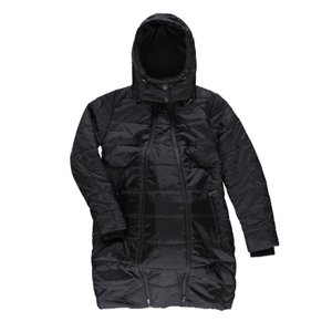 LOVE2WAIT Těhotenský kabát Double Zip Black
