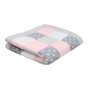 Ullenboom deka a vložka do ohrádky 140X140 cm růžovo šedá
