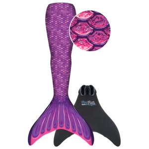 XTREM Toys and Sports - FIN FUN Mermaid Youth S/M, FialovĂˇ